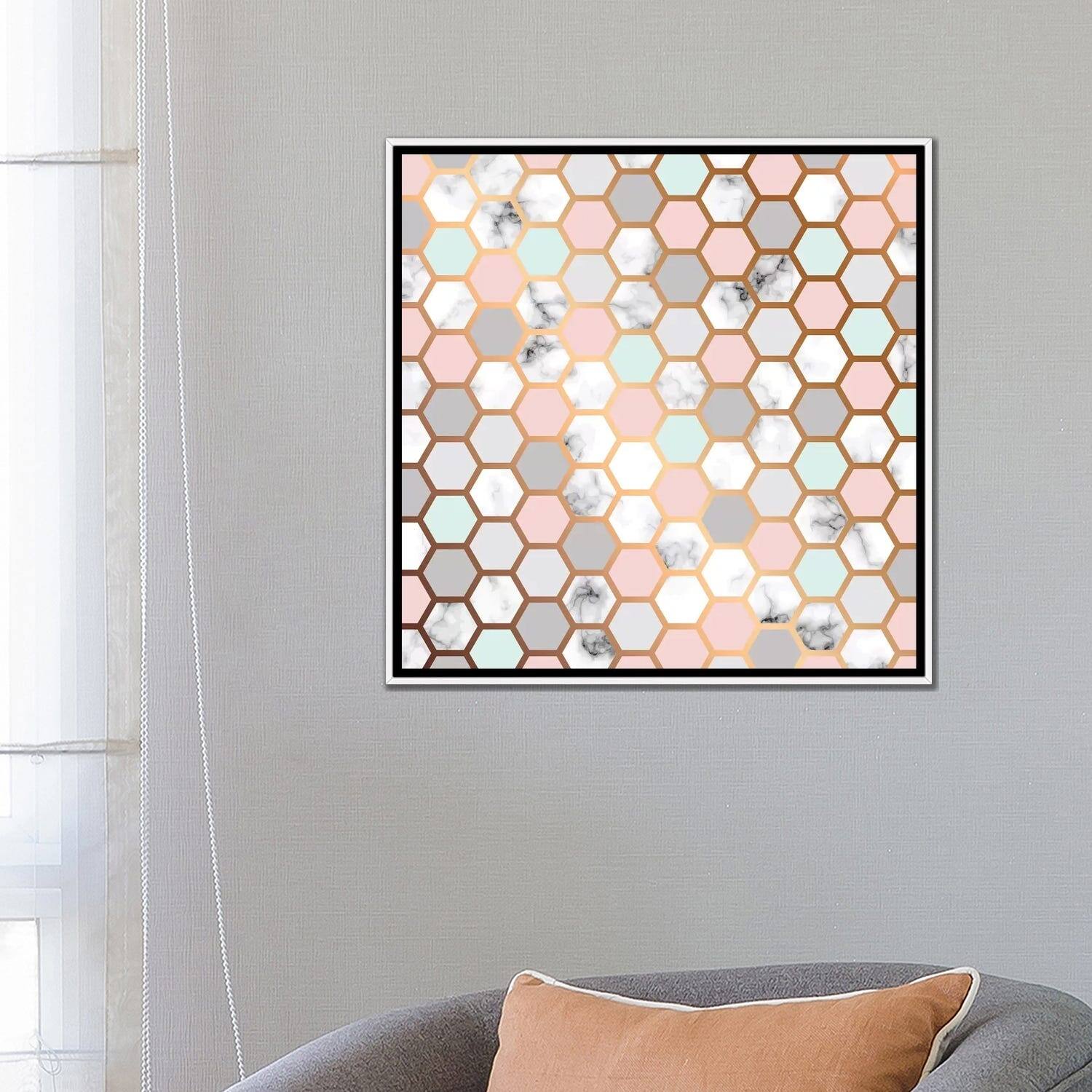 iCanvas "Honeybee Home" by Honeymoon Hotel Framed Canvas Print Bed